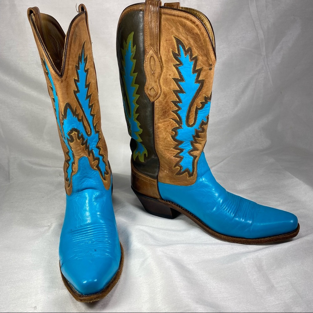 Old West size 8.5 custom painted western boots